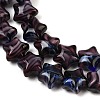 Handmade Millefiori Glass Beads Strands LAMP-H067-01K-3