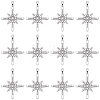 30Pcs Alloy with Rhinestone Pendants FIND-SC0023-34P-1