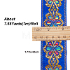 Flat Ethnic Style Embroidery Polyester Ribbons OCOR-WH0067-86A-2