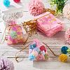50Pcs Heart Printed Organza Bags OP-TADJ0001-01B-5