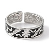 304 Stainless Steel Enamel Open Cuff Rings for Women RJEW-F166-35P-02-2