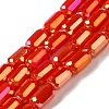 Electroplate Glass Beads Strands EGLA-D031-01-27-1