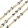 Brass Enamel Figaro Chains CHC-L053-09G-01-1