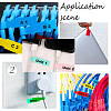 20 Sheets 10 Colors PVC Self-Adhesive Identification Cable Label Pasters DIY-CP0007-31-6