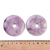 Natural Lepidolite Pendants G-K099-50mm-02-3