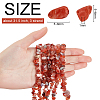 3 Strand Natural Carnelian Beads Strands G-BC0001-25-3