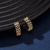 Brass C-Shaped Cuff Earrings EJEW-D332-05B-G-1