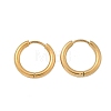 Ion Plating(IP) 304 Stainless Steel Huggie Hoop Earrings EJEW-F111B-17mm-G-2