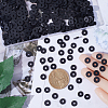 Flat Round Handmade Polymer Clay Beads CLAY-SC0001-58B-03-3