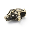 Dinosaur Head Shaped Brass Beads FIND-WH0143-86AG-2