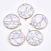 Synthetic Howlite Pendants G-T112-24G-1