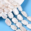 Natural Baroque Pearl Keshi Pearl Beads Strands PEAR-S020-D15-1