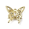 Brass Micro Pave Cubic Zirconia Charms KK-Q048-04G-1