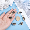 Alloy Rhinestone Cufflinks FIND-WH0111-882A-3