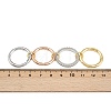 Brass Micro Pave Cubic Zirconia Plain Band Finger Rings for Women RJEW-P160-01G-MC-6