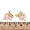 Brass Micro Pave Cubic Zirconia Pendants KK-F924-20B-G03-3