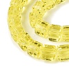 Transparent Glass Beads Strands GLAA-R041-8x8mm-A01-3