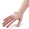 Gemstone Beaded Bracelet with 304 Stainless Steel Rolo Chains BJEW-JB08145-5