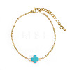 Brass Rolo Chain Link Bracelets RT0481-7-2