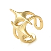 Brass Open Cuff Ring RJEW-Q805-08G-1