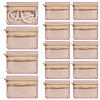 Velveteen Jewelry Zipper Bags ABAG-WH0048-84-1