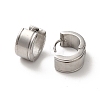 Non-Tarnish 304 Stainless Steel Thick Hoop Earrings EJEW-P255-01P-2