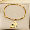 Mother's Day 304 Stainless Steel Enamel Charm Bracelets WG05AE3-03-1