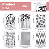 Globleland 20Pcs 20 Styles Plastic Embossing Folder AJEW-GL0002-18-2