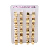201 Stainless Steel Wide Huggie Hoop Earrings EJEW-D354-13G-4
