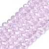 Electroplate Glass Beads Strands EGLA-A044-T6mm-A10-1