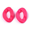 Opaque Spray Painted Acrylic Linking Rings X-OACR-R249-03B-4