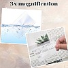 30Pcs Ultra Thin PVC Magnifying Lenses Bookmark AJEW-SP0002-34-4