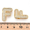 Brass Micro Pave Cubic Zirconia Pendants KK-N254-06G-F-3