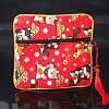 Square Chinese Style Cloth Tassel Bags PW-WG62144-26-1