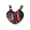 Alloy Enamel Split Pendants STAS-M114-08EB-1