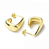 Rack Plating Brass Trapezoid Stud Earrings EJEW-D055-10G-2