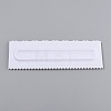 Plastic Baking Edge Dough Scraper and Cutter Pastry Spatulas AJEW-P077-01-2