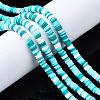 Handmade Polymer Clay Beads Strands CLAY-R089-6mm-085-5