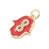 Brass Micro Pave Cubic Zirconia Pendants LS-KK-H255-09G-04-2