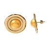Brass Stud Earrings for Women KK-CBA9D38-02G-01-4
