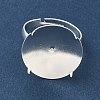 Adjustable Brass 4 Prong Ring Settings KK-K414-04A-S-2