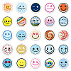 50Pcs Smiling Face Pvc Graffiti stickers for DIY Decorating Luggage PW-WG61750-01-3