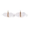 Natural Quartz Crystal Double Terminal Pointed Pendants G-N345-09A-2