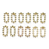 Brass Micro Pave Cubic Zirconia Stud Earrings EJEW-T014-53G-NF-1