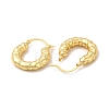 Rack Plating Brass Donut Hoop Earrings for Women EJEW-G342-04G-2