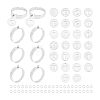 Unicraftale DIY Alphabet Charm Adjustable Ring Making Kit DIY-UN0005-67-1