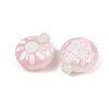 Printed Opaque Acrylic Beads OACR-D041-01A-2