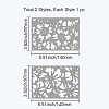 2Pcs 2 Styles Carbon Steel Cutting Dies Stencils DIY-WH0309-624-6