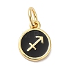 Real 18K Gold Plated Brass Enamel Charms KK-L216-001G-C01-1