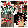 3 Rolls 10M  5 Colors Hot Stamping Christmas Polyester Ribbons Set OCOR-TA0002-13-8